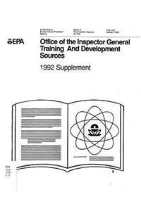 Office of the Inspector General Training and Development Sources 1992 Supplement