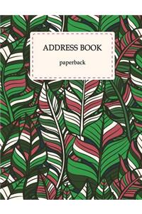 Address book paperback