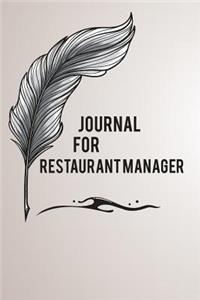 Journal For Restaurant Manager
