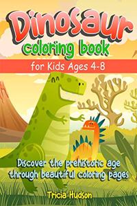 Dinosaur Coloring Book for Kids Ages 4-8