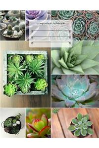 Succulents Composition Notebook