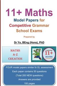 11 Plus Maths Model Papers: For Competitive Grammar School Exams