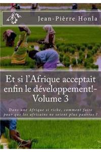 Et si l'Afrique acceptait enfin le développement!-Volume 3