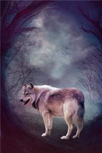 Wolf In The Dark Forest Notebook