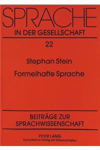 Formelhafte Sprache