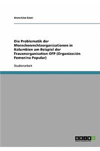 Die Problematik der Menschenrechtsorganisationen in Kolumbien am Beispiel der Frauenorganisation OFP (Organización Femenina Popular)