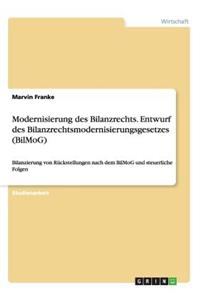 Modernisierung des Bilanzrechts. Entwurf des Bilanzrechtsmodernisierungsgesetzes (BilMoG)