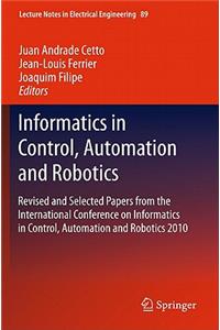 Informatics in Control, Automation and Robotics