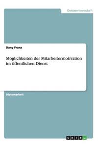 Möglichkeiten der Mitarbeitermotivation im öffentlichen Dienst