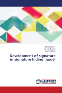 Development of signature in signature hiding model