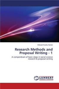 Research Methods and Proposal Writing - 1