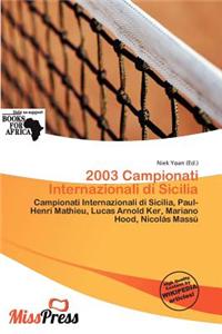 2003 Campionati Internazionali Di Sicilia