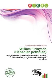 William Finlayson (Canadian Politician)