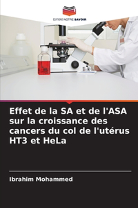 Effet de la SA et de l'ASA sur la croissance des cancers du col de l'utérus HT3 et HeLa