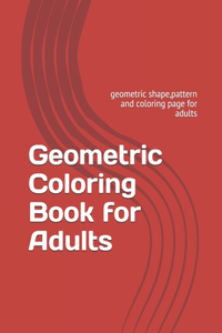 Geometric Coloring Book for Adults
