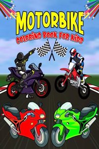 Motorbike Coloring Book for Kids