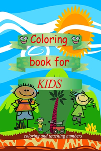 coloring book for kids coloring and teaching numbers