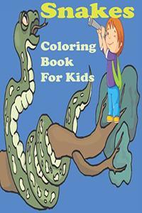 Snakes coloring book for kids