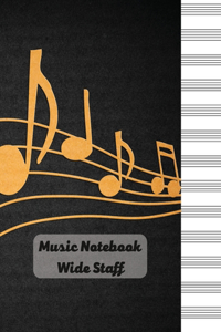 Music Notebook - Wide Staff