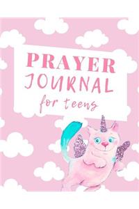 Prayer Journal For Teens: Keep Track of Daily Requests, Praises Journal: Prompted Fill In Your Prayers Praise And Thanks Scripture Verses, Sermon Notes and Bible Study Diary 