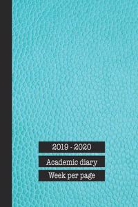 2019 - 2020 Academic diary week per page