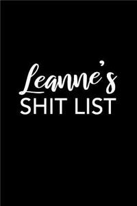 Leanne's Shit List
