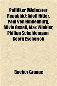 Politiker (Weimarer Republik)
