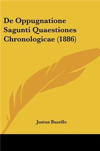 De Oppugnatione Sagunti Quaestiones Chronologicae (1886)