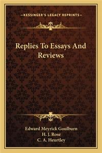 Replies To Essays And Reviews
