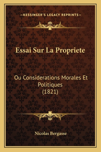 Essai Sur La Propriete