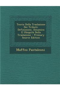 Teoria Della Traslazione Dei Tributi