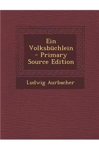 Ein Volksbuchlein