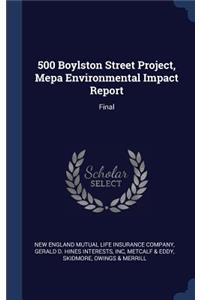 500 Boylston Street Project, Mepa Environmental Impact Report