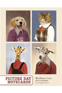 Picture Day Notecards (Gift for Animal Lovers, Funny Stationery, Notecards with Cute Animals)