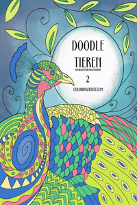 Doodle Tieren Malbuch für Erwachsene 2
