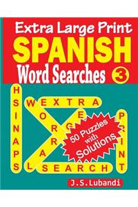 Extra Large Print SPANISH Word Searches