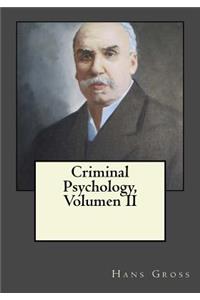 Criminal Psychology, Volumen II