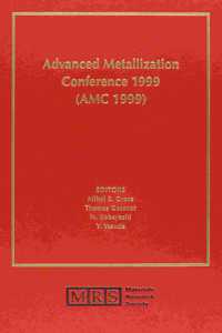 Advanced Metallization Conference 1999 (AMC 1999): Volume 15