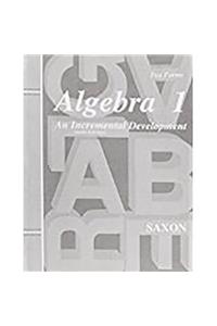 Saxon Algebra 1 Tests Only Third Edition