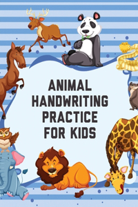 Animal Handwriting Practice For Kids
