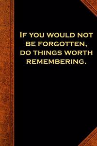 2020 Daily Planner Ben Franklin Quote Remembering Vintage Style 388 Pages