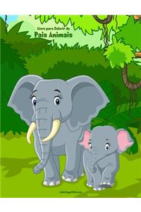Livro para Colorir de Pais Animais 1