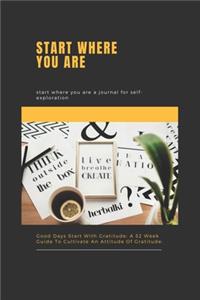 Start Where You Are