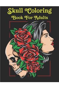 Skull Coloring Book For Adults