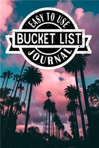 Easy to Use Bucket List Journal