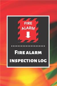 Fire alarm inspection log