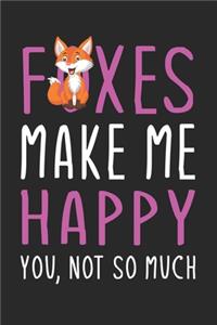 Foxes Make Me Happy You, Not So Much