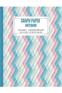 Graph Paper Notebook 5 Squares per inch