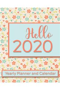 Hello 2020 Yearly Planner and Calendar