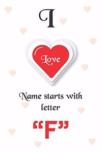 I Love Name Starts with Letter "F"